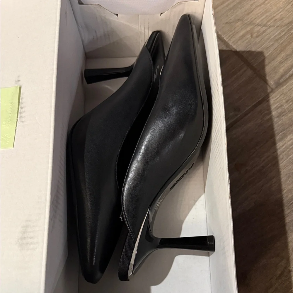 New DKNY Netta Black Pointed Toe Pump Sz 6 M - Picture 3 of 15